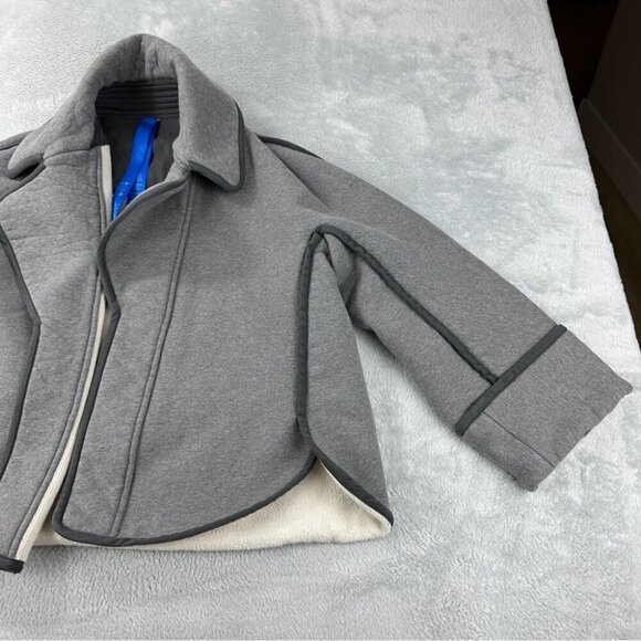 Kit & Ace Lululemon Gray Black Concordia Wrap Jacket Cotton Cashmere Women Sz 6 - Picture 12 of 16